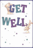 This cheerful get well card feels like a ray of Norbury sunshine after the rain, perfectly capturing the spirit of optimism that brightens the neighbourhood. Playful and inviting, two adorable characters-a teddy bear and a spirited puppy-spring from the artwork, each holding and balancing oversized, colourful letters spelling 'Get Well'. Indigo and teal hues radiate against a creamy background, their complementary colours offering a gentle vibrancy reminiscent of Norbury's local flower stalls in full bloom. Around the scene, blue and purple stars twinkle, infusing the design with hope and wonder. The finely illustrated fur of the bear and puppy has a tactile softness that's nearly tangible, as if one might reach out and feel their comforting embrace. More than just a card, this offering conveys a loving message of encouragement-a little emotional salve that pairs beautifully with the thoughtful arrangements for which Norbury Florist is known, helping to lift spirits and speed recovery one gentle gesture at a time.